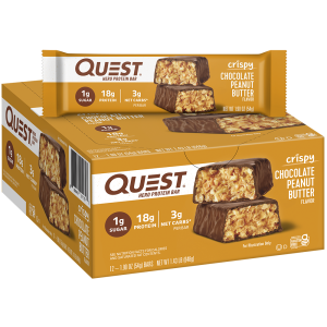 Chocolate Peanut Butter Crispy Hero Protein Bars